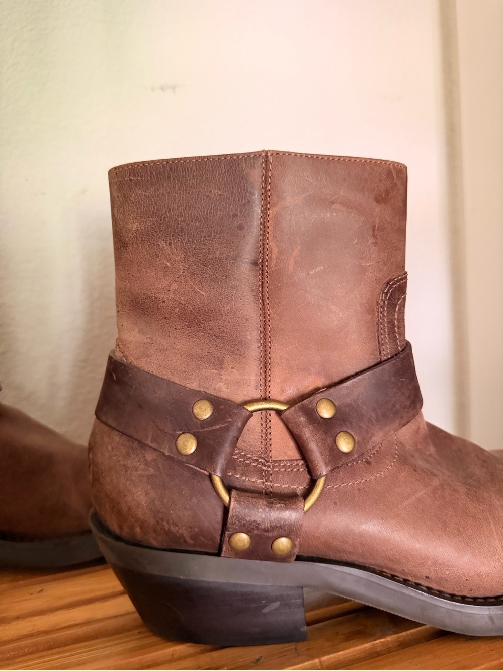 Square toe moto boots - Picture 7 of 13